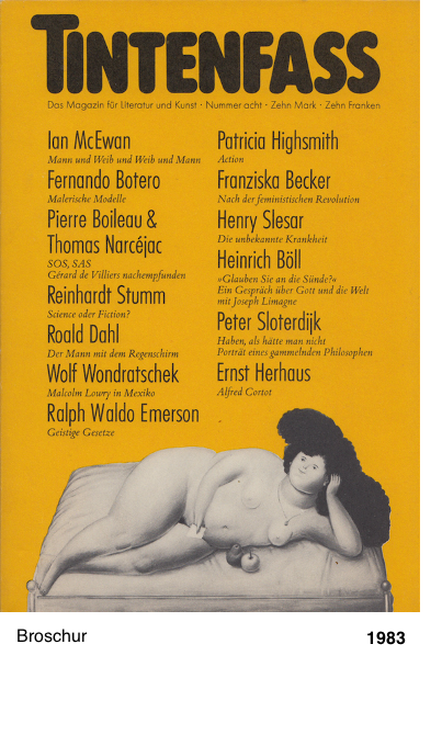 Tintenfass - Magazin für Literatur und Kunst - Peter Sloterdijk