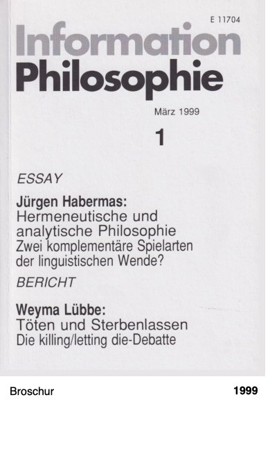 Information Philosophie – März 1999